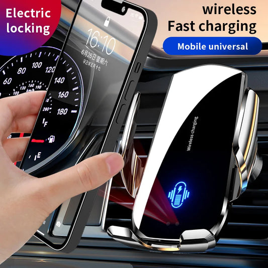 15W Magnetic Car Wireless Charger - 360° Air Vent Mount