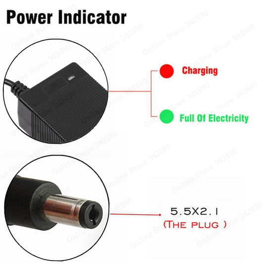 36V 2A Battery Charger - Efficient & Reliable