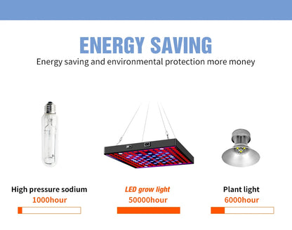 High-Power LED Grow Light 2000W/3000W - 2835 Full Spectrum Phyto Lamp - Bascora
