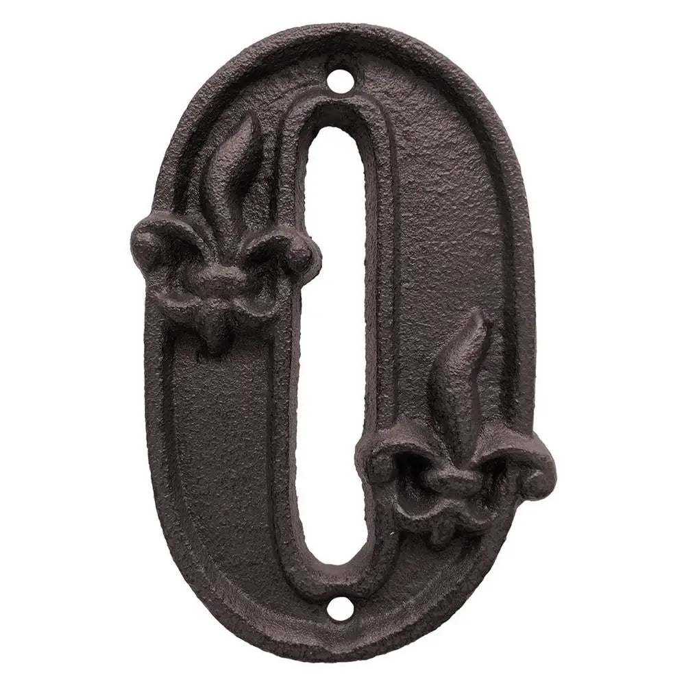 Cast Iron House Numbers - Antique Metal Address Plaque