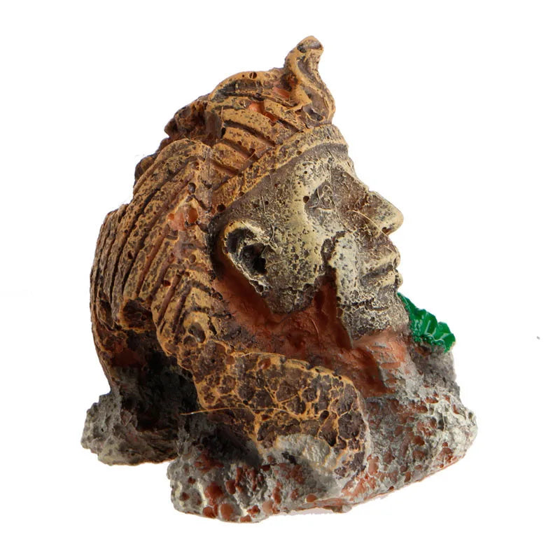 Estatua de acuario de la esfinge del faraón egipcio