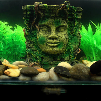 Egyptian Pharaoh Sphinx Aquarium Statue - Bascora
