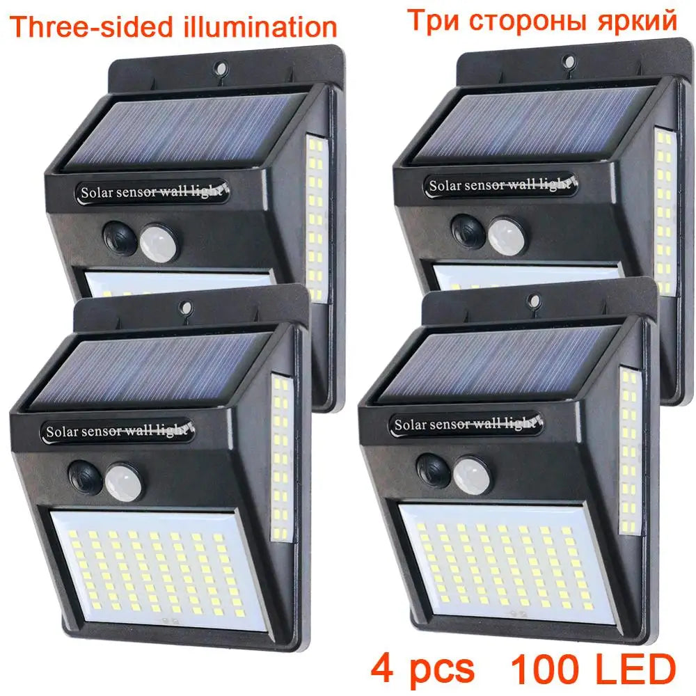 PIR Motion Sensor 100LED Solar Street Light