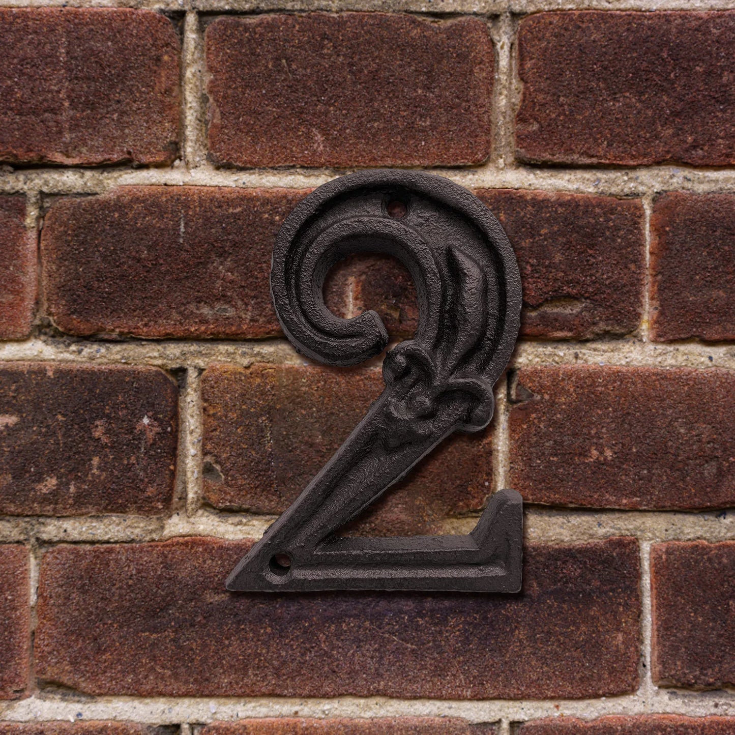 Cast Iron House Numbers - Antique Metal Address Plaque