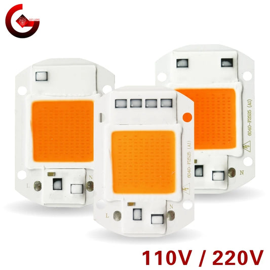Full Spectrum LED Grow Chip - 10W/20W/30W/50W COB for Indoor Plants