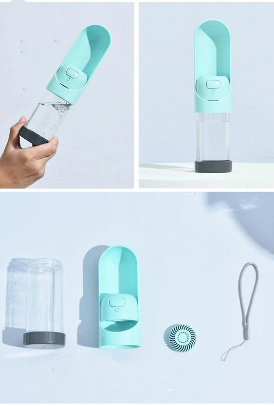 Bouteille d'eau portable pour animaux de compagnie - Récipient de voyage pour chien