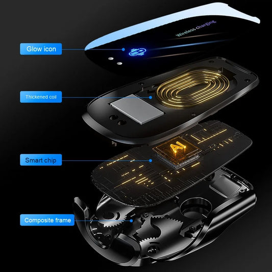 15W Car Wireless Charger Q96 - Auto Open/Close Phone Holder
