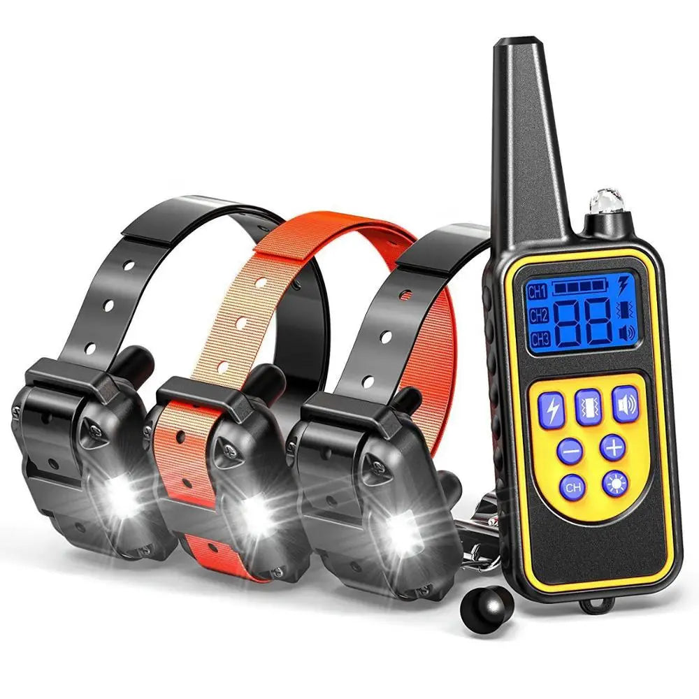 Collier de dressage électrique pour chien - Télécommande étanche avec batterie rechargeable