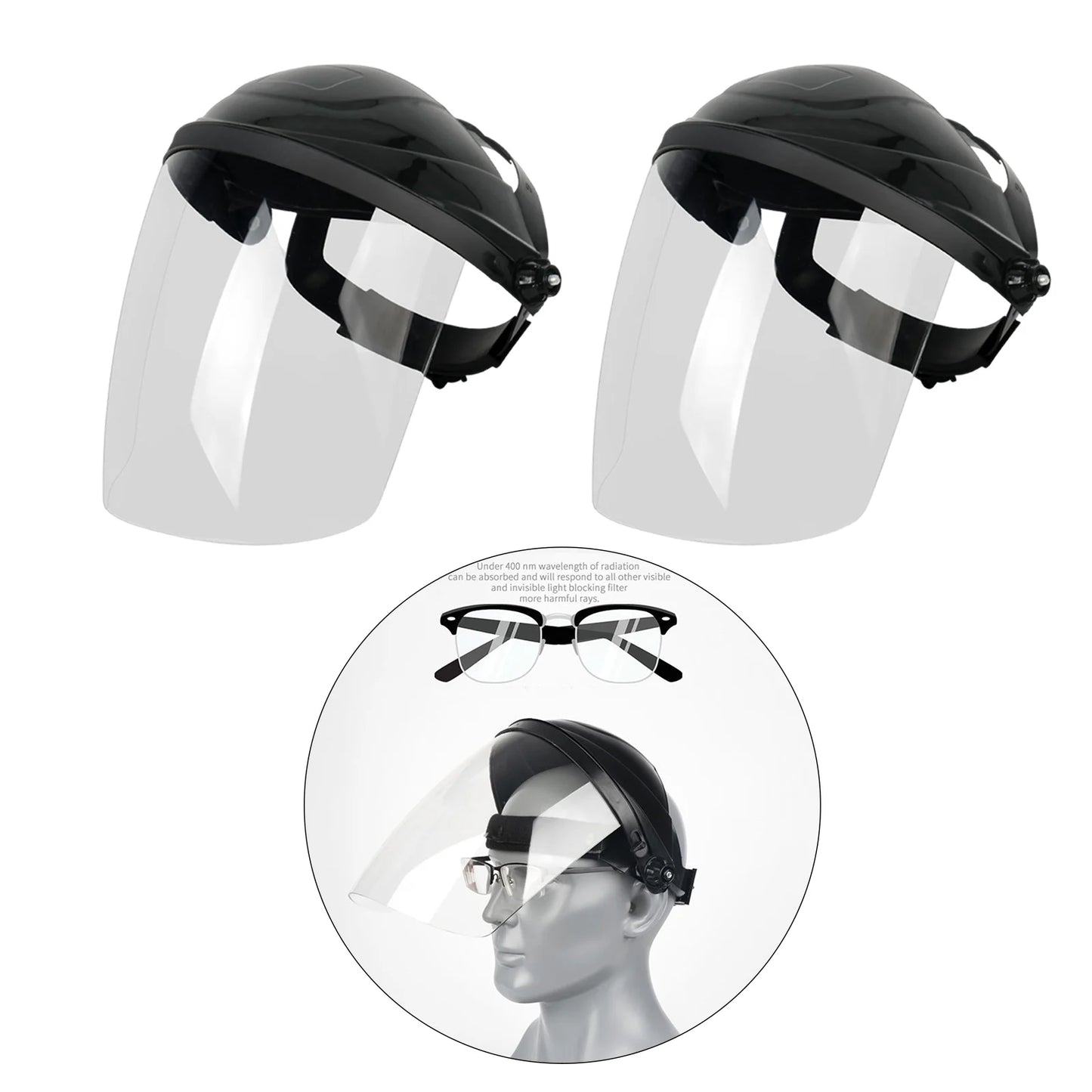 Welding Helmet Face Shield - Anti-Fog Wide Visor