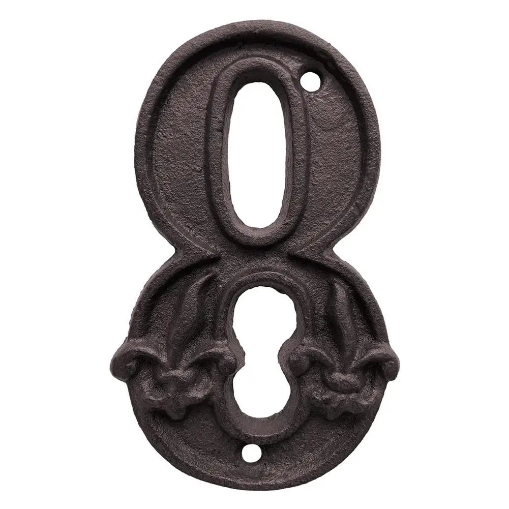 Cast Iron House Numbers - Antique Metal Address Plaque