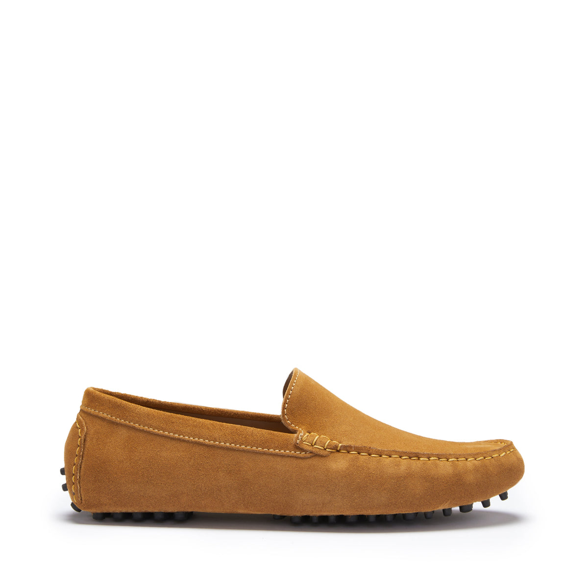 Hugs & Co. Men's Tobacco Suede Driving Loafers