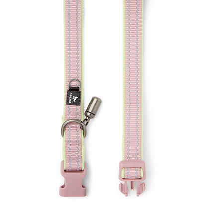 3 Peaks Padded Easy Clean Dog Collar Pink Large - Bascora