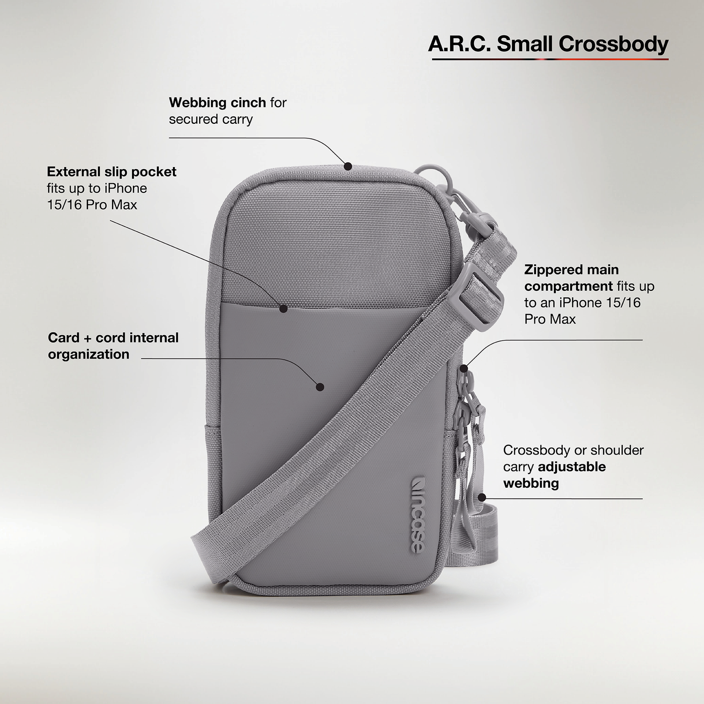 Incase A.R.C. Small Crossbody Bag — ReSpun Recycled Polyester