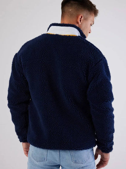Sherpa Fleece Dark Navy - Bascora