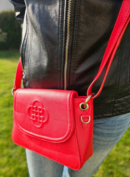 Saddler Emma Leather Designer Handbag with Ring Detail