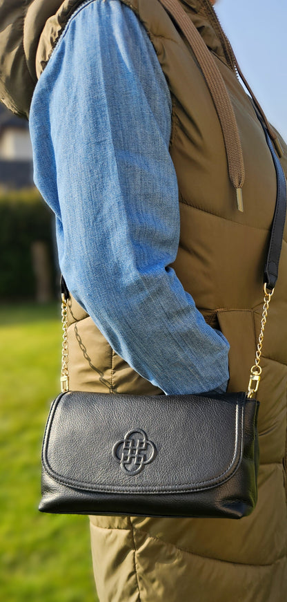 Orla Leather Flapover Handbag