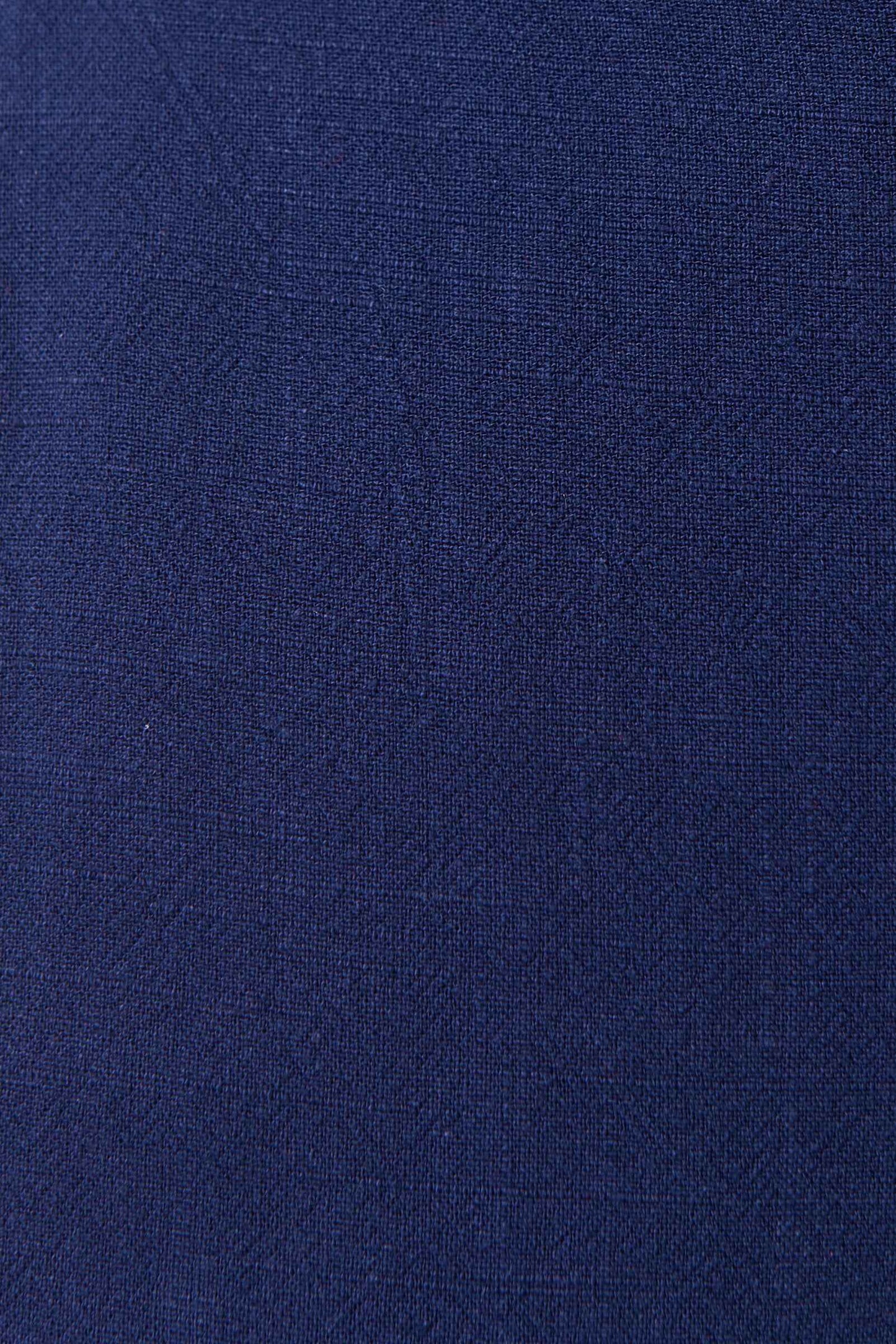 Reese Linen Mix Button Through Midi Shirt Dress - Navy