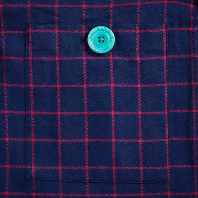 Loungers Men's Organic Brushed Cotton Atlantic Puffin Checked Trousers