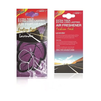 Two packages of Extra Thick Extra Long Lasting Air Freshener with lavender scent on a white background.