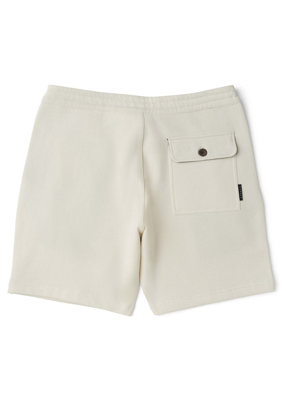 Beige shorts with a pocket on a white background