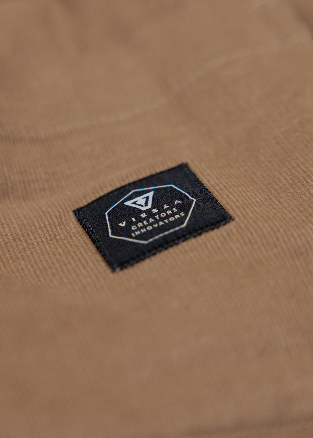 Vissla Paxon Organic Corduroy Puffer Jacket in Dark Sand for Men