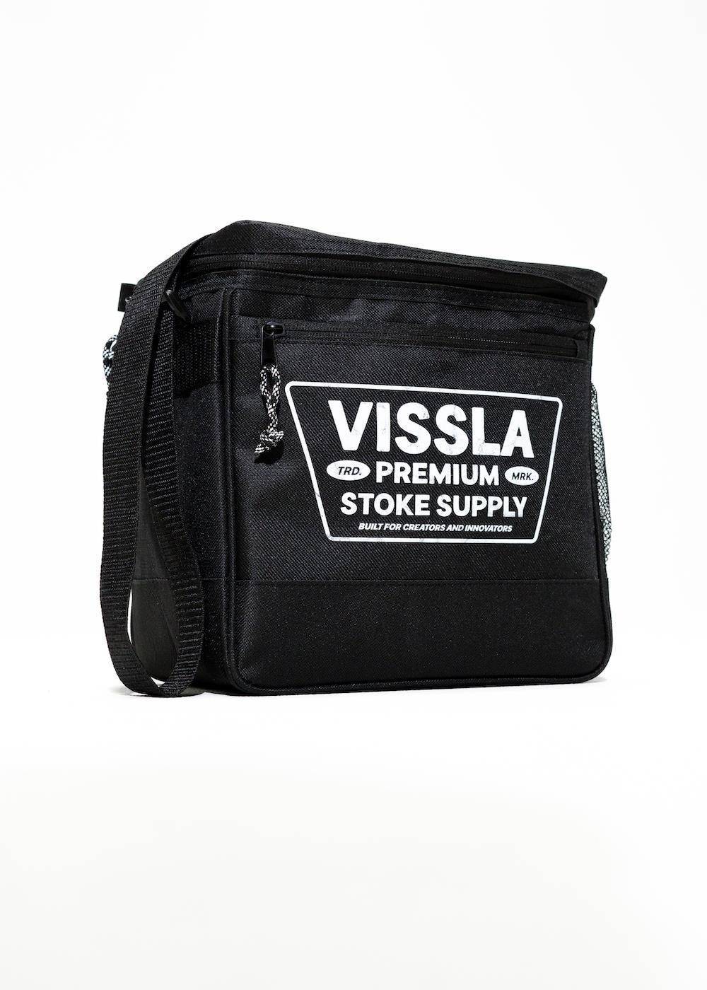 Black bag with Vissla logo on a white background
