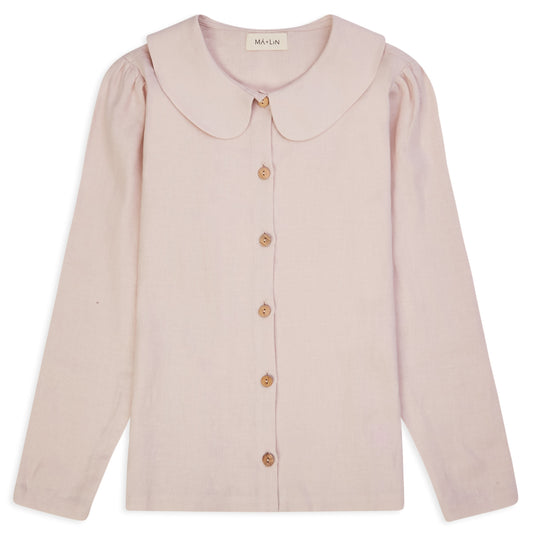 Má + Lin Claudine Linen Blouse - Primrose