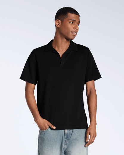 Open Neck Organic Polo