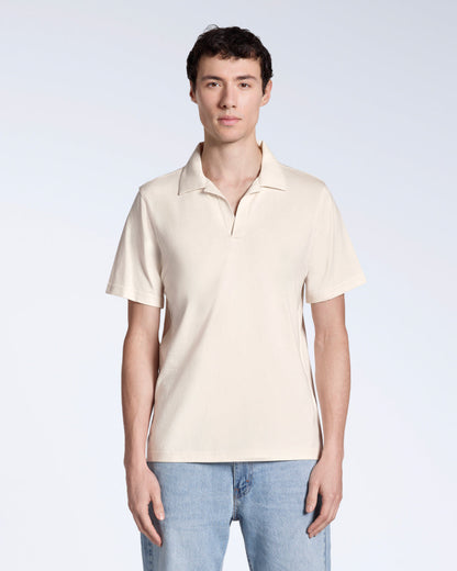 Open Neck Organic Polo