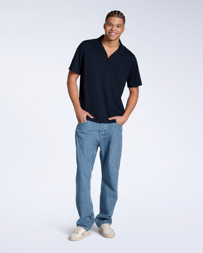 Open Neck Organic Polo