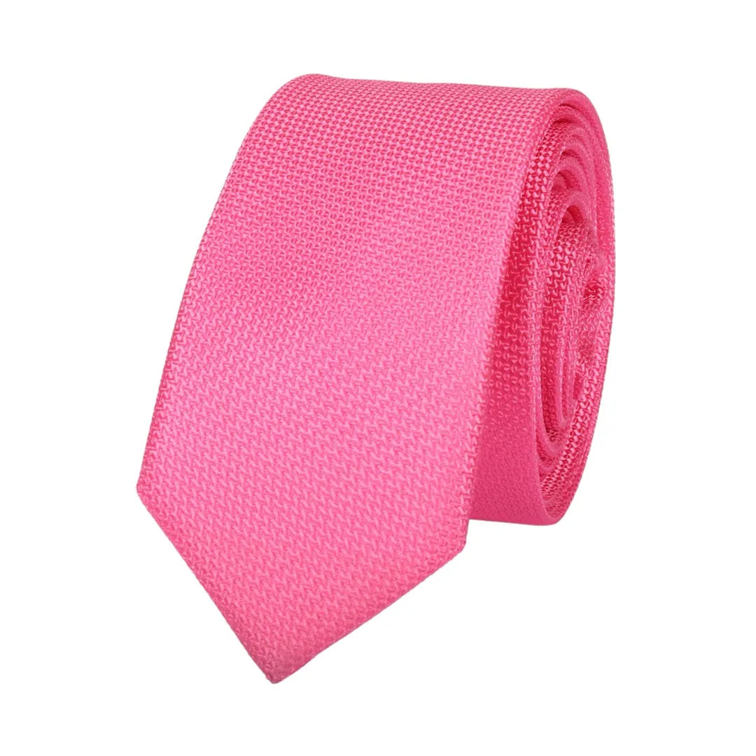 Men's Formal Solid Necktie & Pocket Square Set by TruClothing
