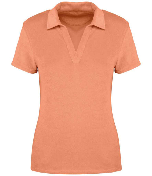Organic Towel-feel Polo Shirt — Womens