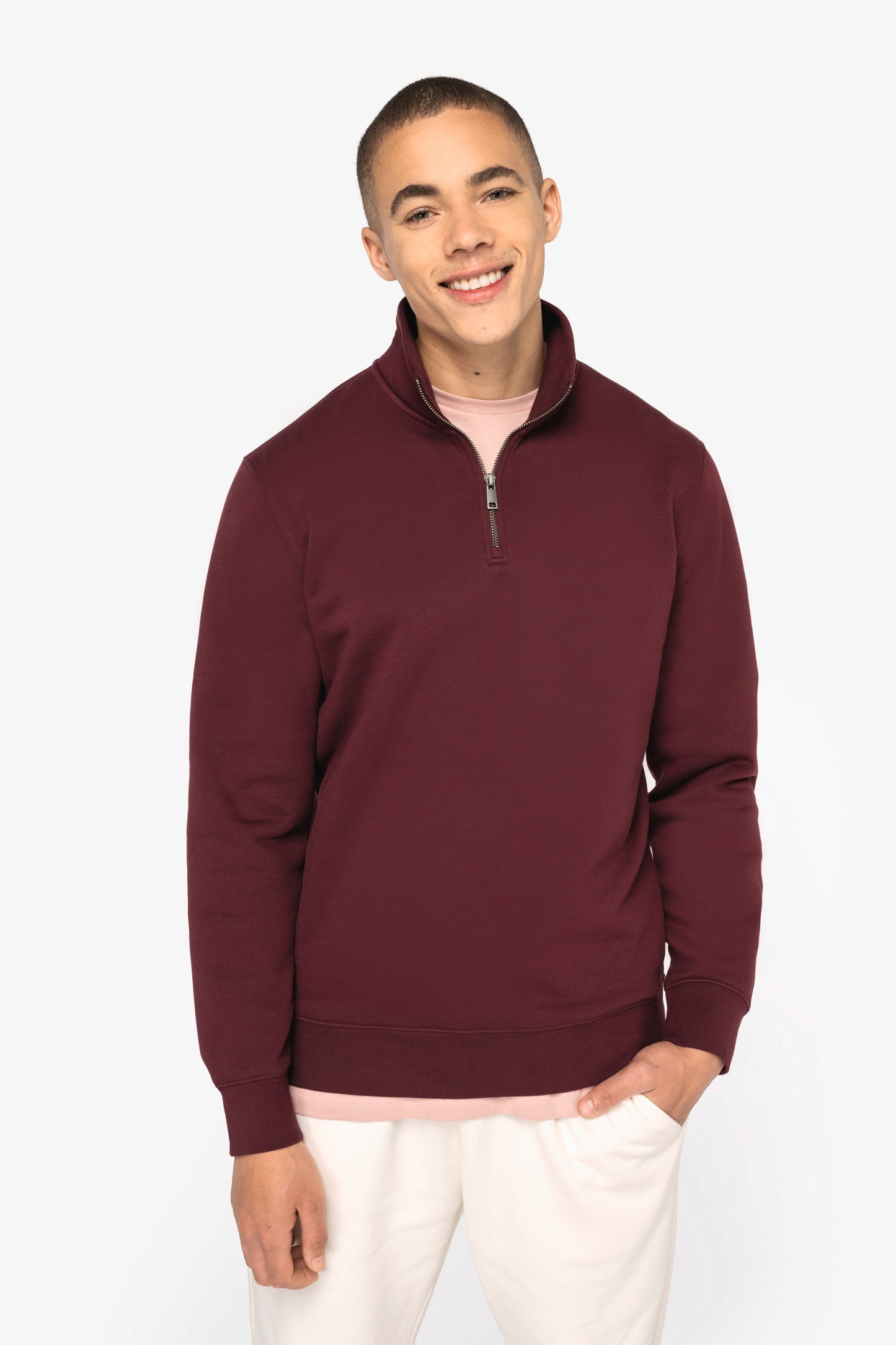 Organic Quarter Zip Sweatshirt – Mens