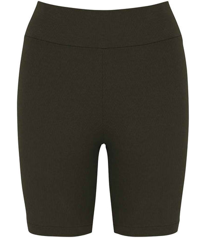 Organic Cotton Ribbed Shorts – Womens