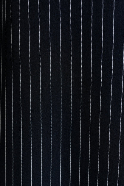 Tilde Navy Pinstripe Straight Leg Trouser