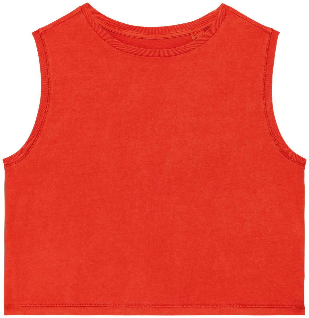 Earth Wardrobe Organic Cotton Faded Cropped Tank Top: Womens