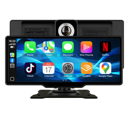 SmartDash™ Pro CarPlay Tablet 2025 - 10.26" Wireless Display with GPS & Dash Cam
