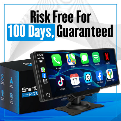 SmartDash™ Pro CarPlay Tablet 2025 - 10.26" Wireless Display with GPS & Dash Cam