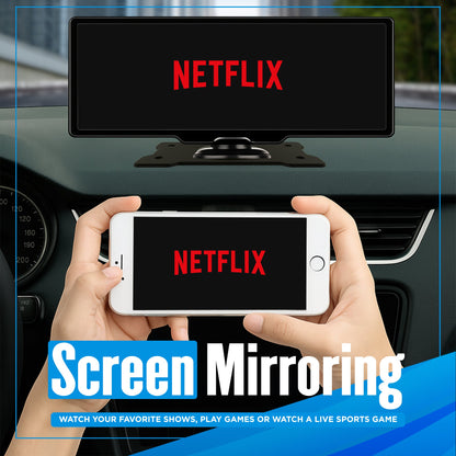 SmartDash™ Pro CarPlay Tablet 2025 - 10.26" Wireless Display with GPS & Dash Cam