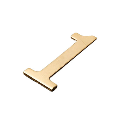 Golden Metal Door Numbers with Magnets - 7x4cm Address Labels - Bascora