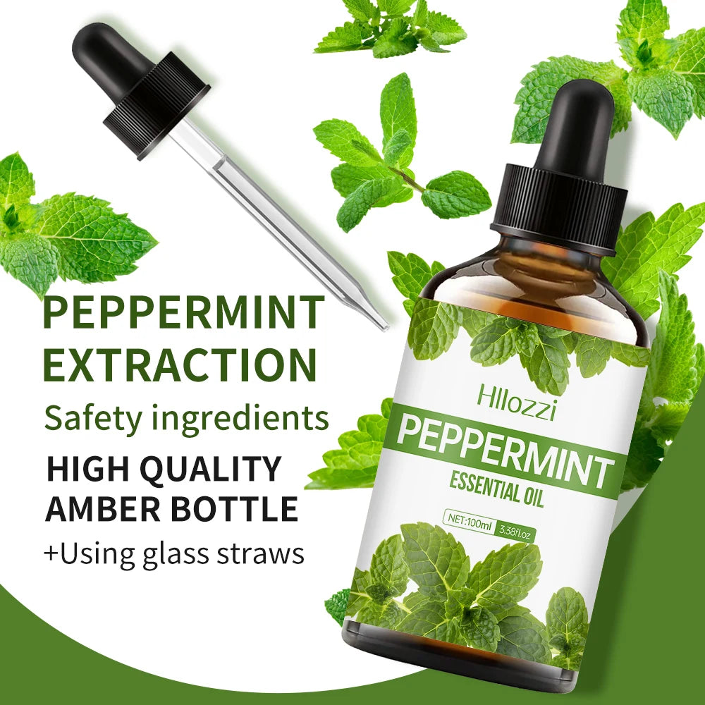 Peppermint Essential Oil - Body Massage & Aromatherapy Oil