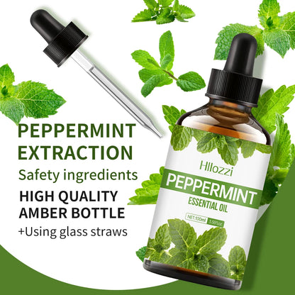 Peppermint Essential Oil - Body Massage & Aromatherapy Oil - Bascora