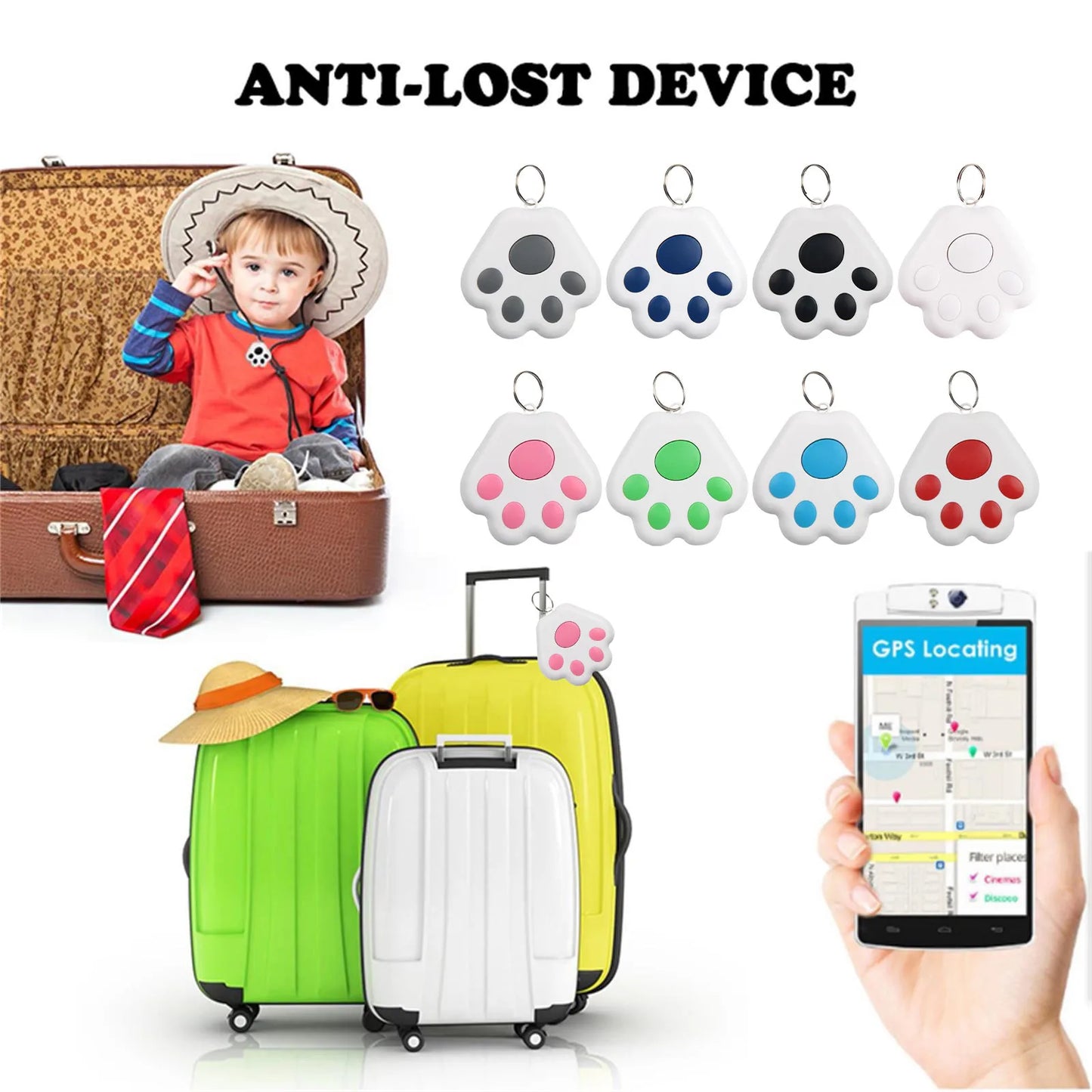 Pet Mini GPS Tracker Bluetooth 5.0