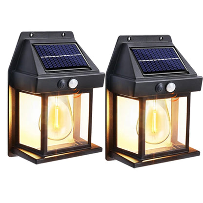 Solar-Powered Waterproof Outdoor Wall Light | Motion Sensor - Bascora