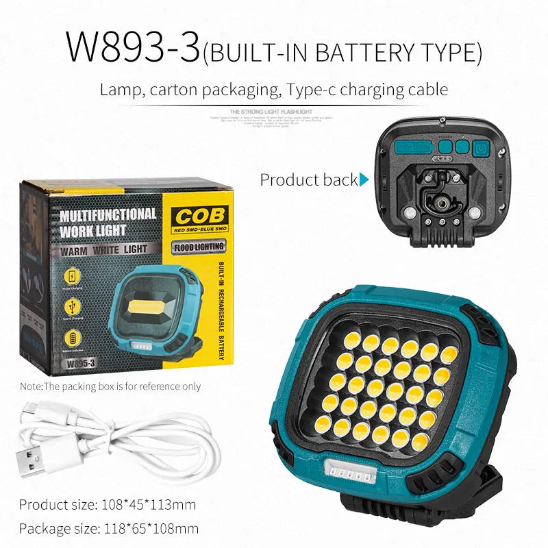 Power Bank Flashlight - 2-in-1 Portable Charger & Light