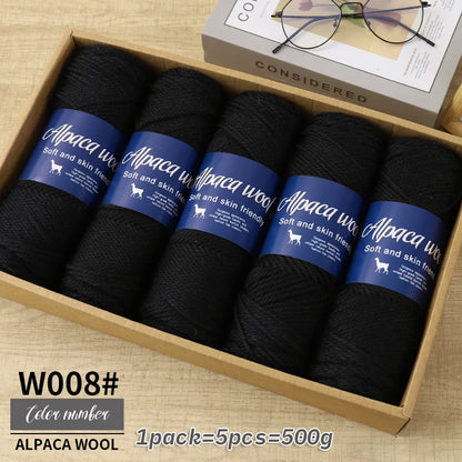 500g Coarse Hand-Weaving Alpaca Wool Yarn