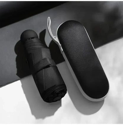 Portable Capsule Umbrella - Mini Foldable Sun & Rain Protection - Bascora