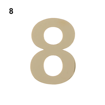 Self-Adhesive Address Number Stickers - Acrylic Door Plate Digits - Bascora