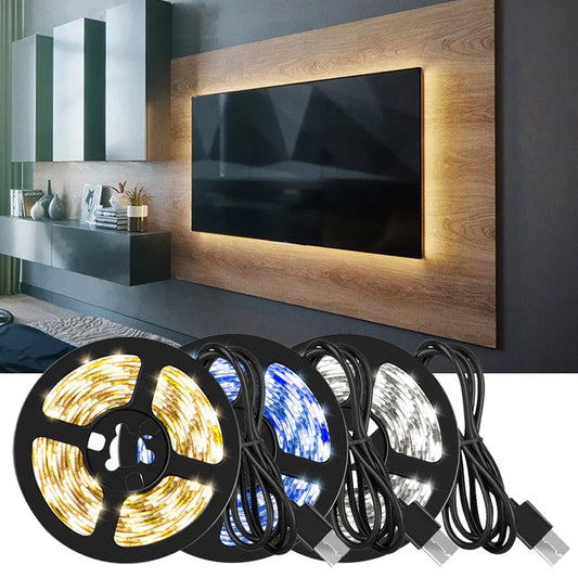 5M USB LED Strip Lights - Aesthetic Room Decor & Ambient Lighting