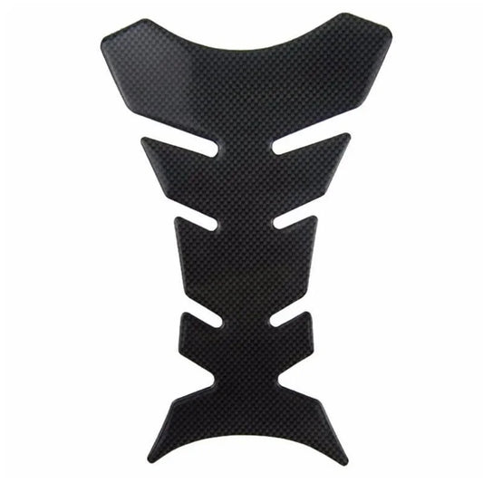 Black carbon fiber texture tank pad on a white background